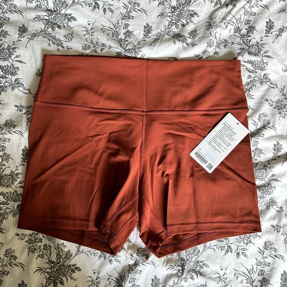 NWT Lululemon Align HR Short 6" Size 18 Dark Terracotta - Picture 1 of 3
